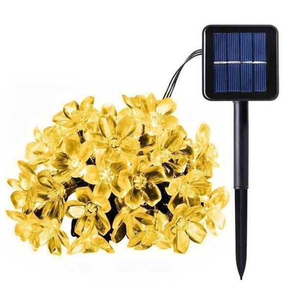 Solar 5m 50 Led Papatya Gün Işığı 8 Fonksiyonlu - 2