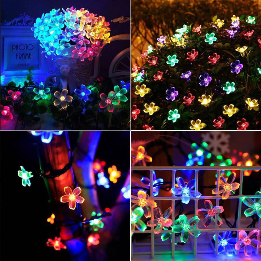 Solar 5m 50 Led Papatya RGB 8 Fonksiyonlu - 1