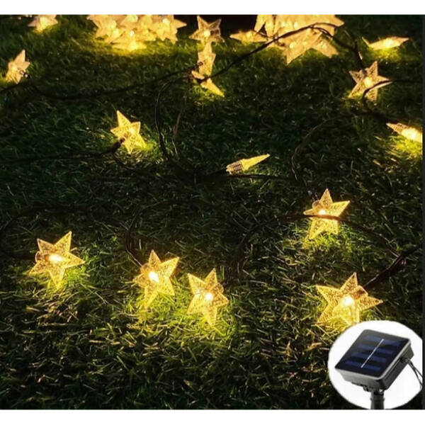 Solar 8 Fonksiyonlu 7 Metre 30 Yıldız LED - 1