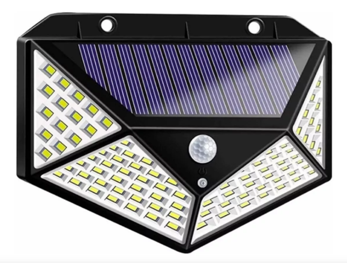 Solar Hareket Sensörlü Duvar Lambası 100 Led - 1