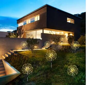 Solar LED Karahindiba Bahçe Işıkları 2 Adet - 1