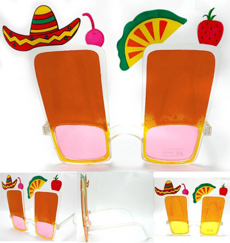 Sombrero Hawaii Fiesta Meyve Figürlü Gözlük - 1