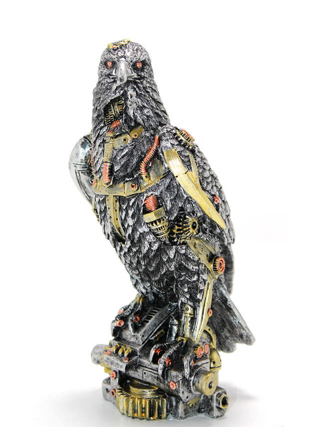Steampunk Polyester Kartal Figürü - 1