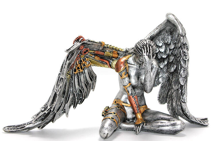 Steampunk Polyester Melek Figürü - 1