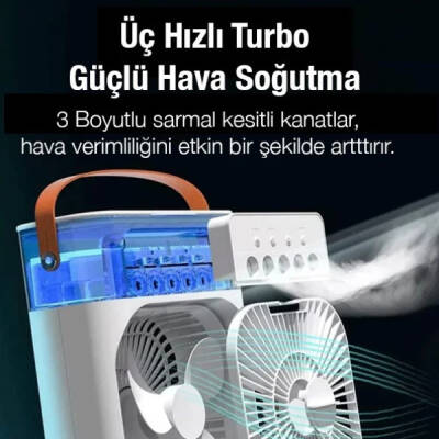 Su Hazneli Şarjlı Masa Vantilatörü - 2