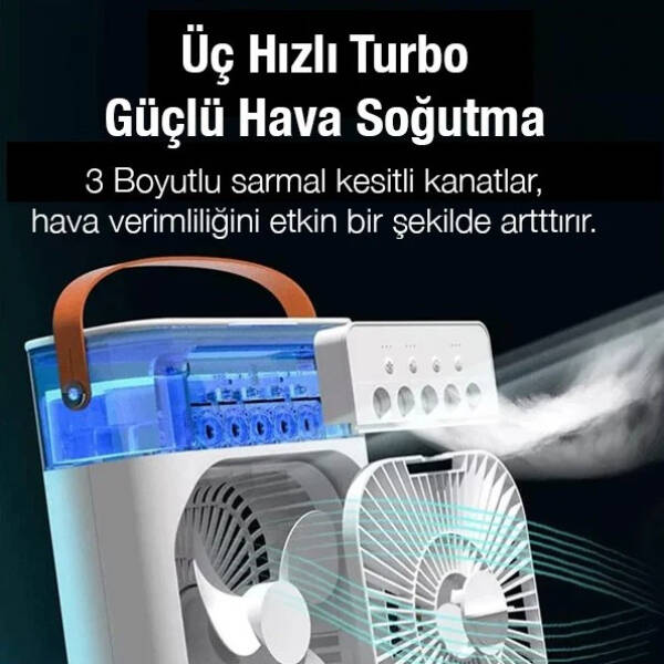 Su Hazneli Şarjlı Masa Vantilatörü - 2