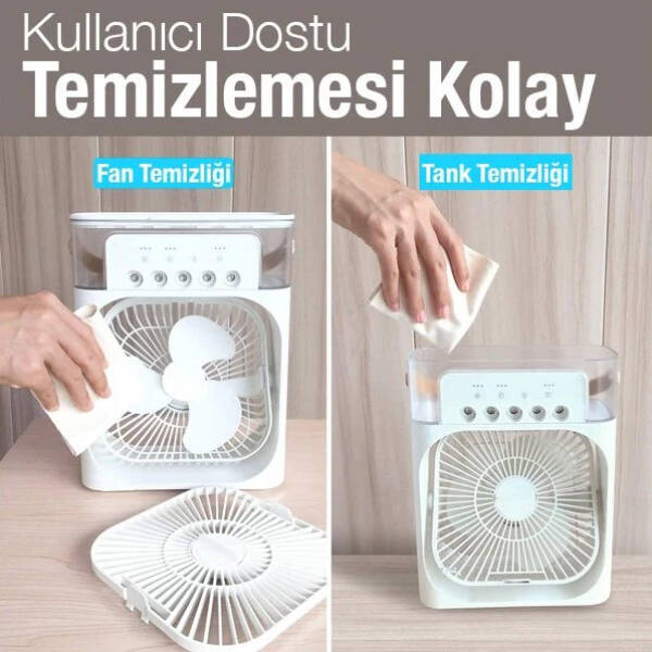 Su Hazneli Şarjlı Masa Vantilatörü - 3