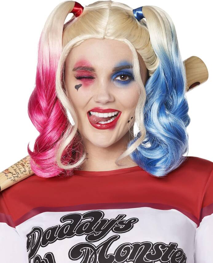 Suicide Squad Harley Quinn Kostüm Peruk - 1