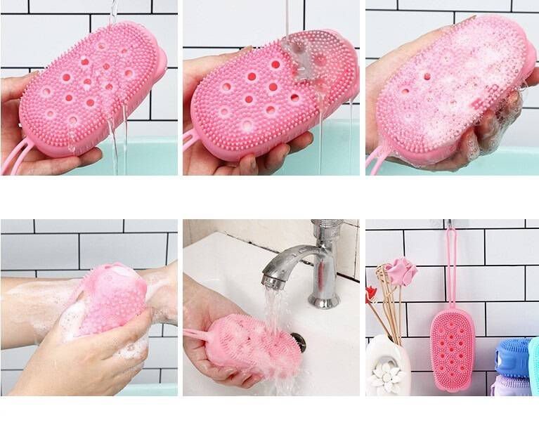Süngerli Silikon Banyo Kesesi - 4