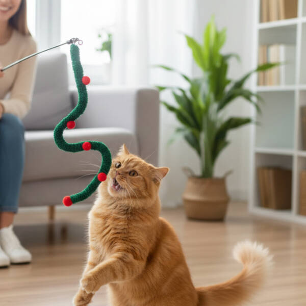 Süs Tasarımlı Kedi Oltası - 2