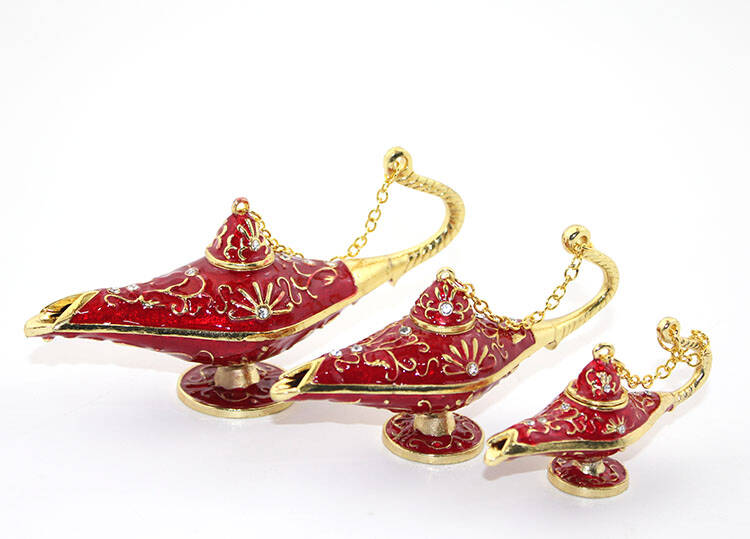 Swarovski Taşlı 3'lü Alaaddin Lambası - 1