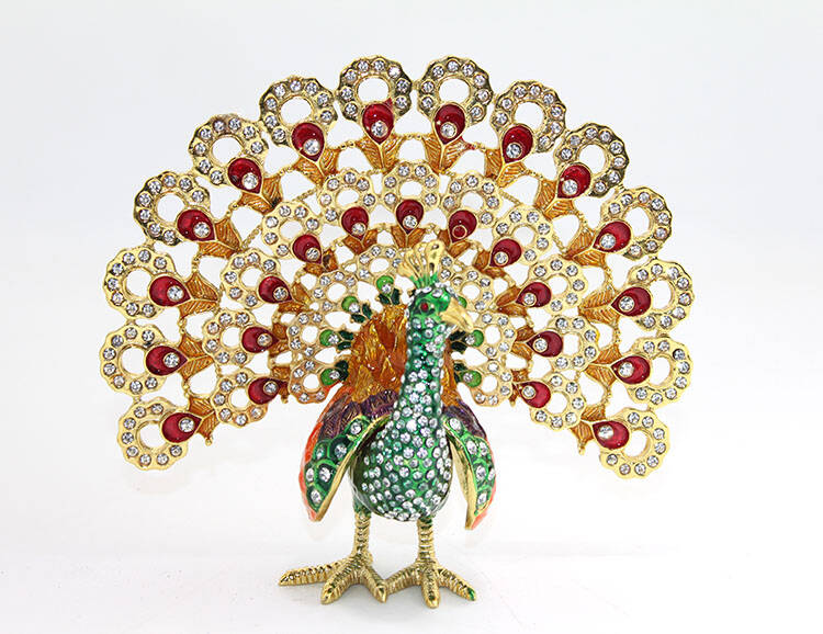 Swarovski Taşlı Tavuskuşu Model 3 - 1