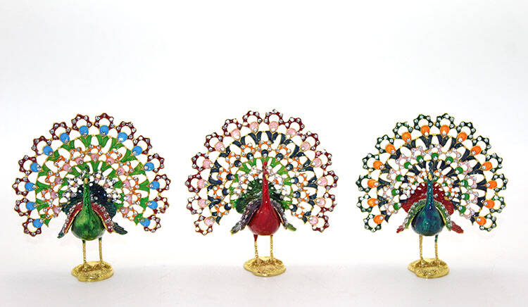 Swarovski Taşlı Tavuskuşu Model 5 - 1