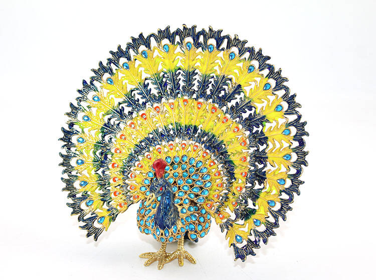 Swarovski Taşlı Tavuskuşu Model 7 - 1