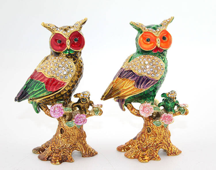 Swarovski Taşlı Tekli Baykuş - 1