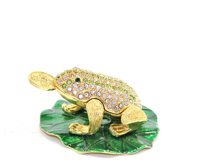 Swarovski Taşlı Tekli Kurbağa Model 2 - 1