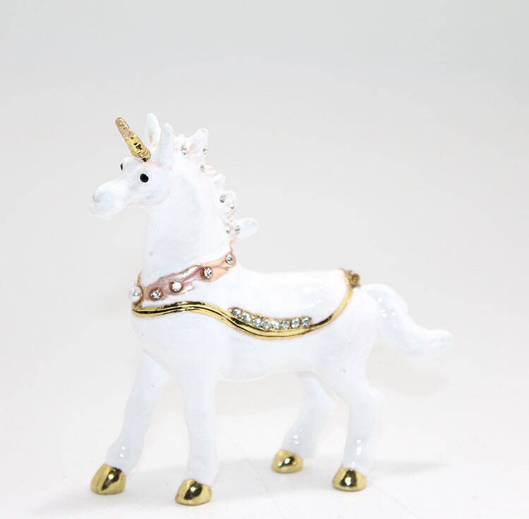 Swarovski Taşlı Tekli Unicorn Figürü - 1
