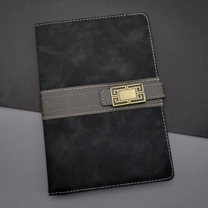Tarihsiz Ajanda Defter Siyah Renk - 1
