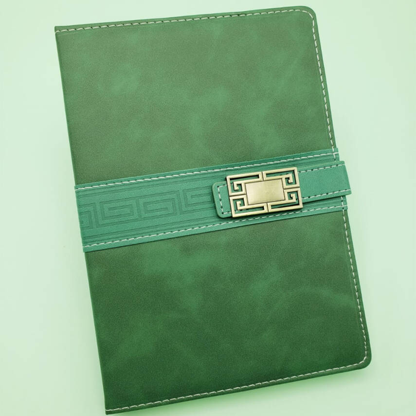 Tarihsiz Ajanda Defter Yeşil Renk - 1