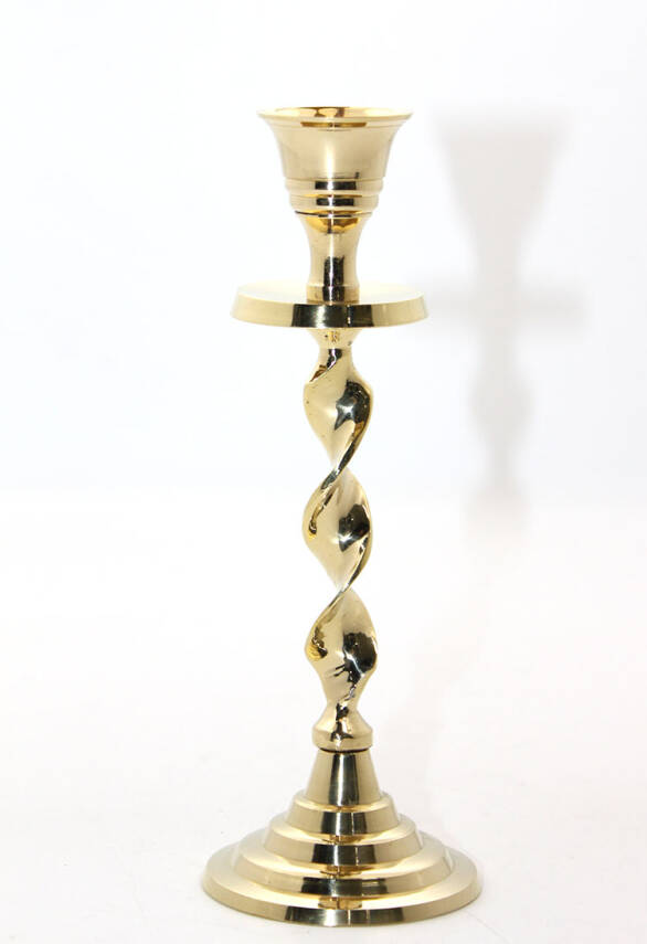 Tekli Pirinç Şamdan Model 2 - 1