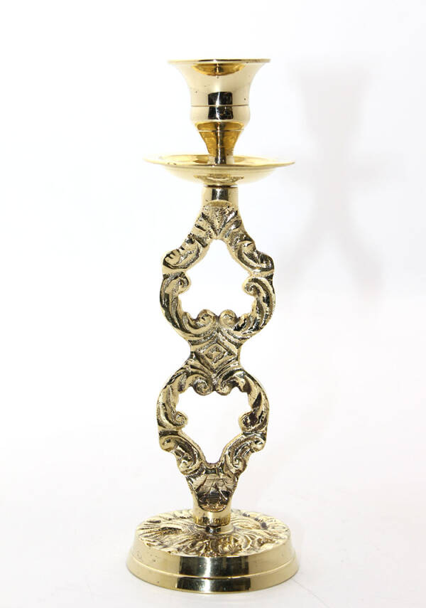 Tekli Pirinç Şamdan Model 4 - 1