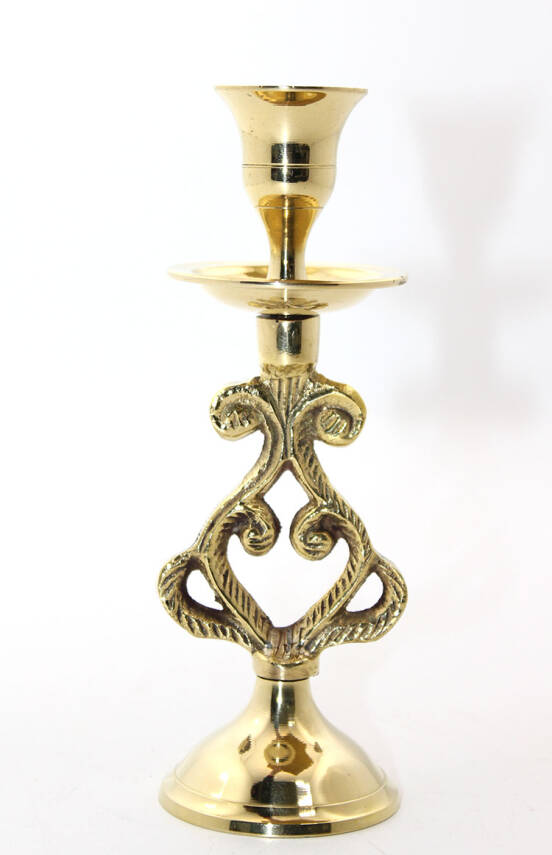 Tekli Pirinç Şamdan Model 5 - 1