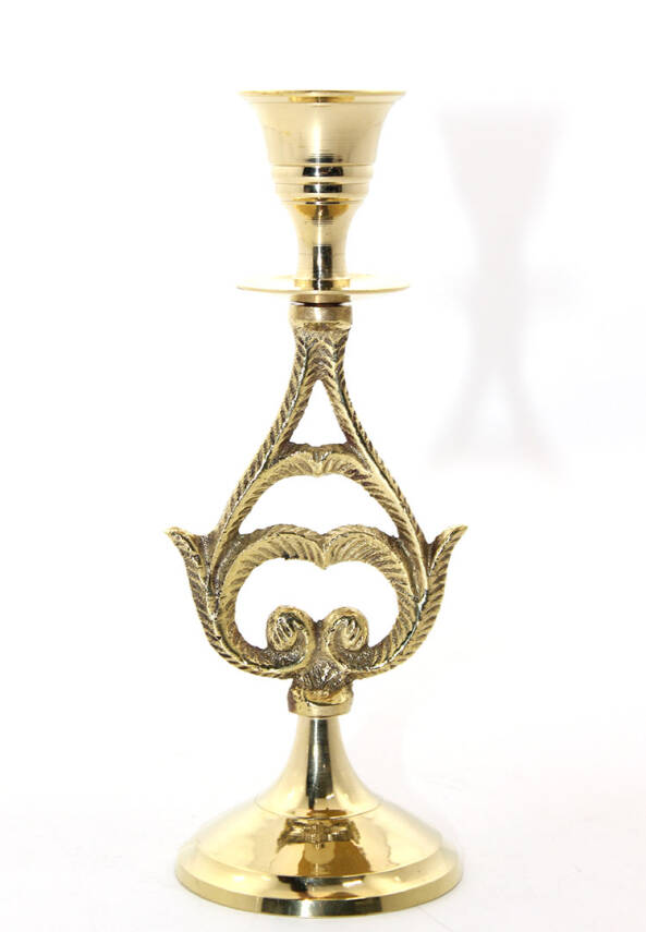 Tekli Pirinç Şamdan Model 6 - 1