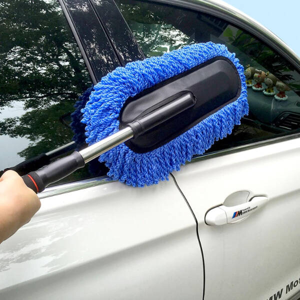 Teleskopik Mikrofiber Araç Yıkama Fırçası - 1
