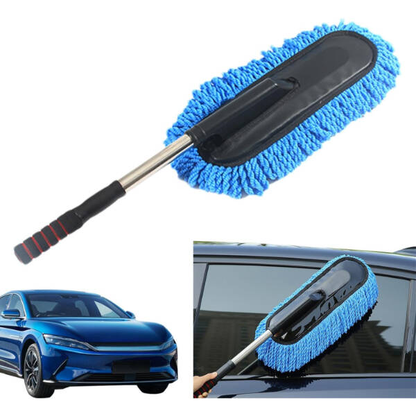 Teleskopik Mikrofiber Araç Yıkama Fırçası - 2