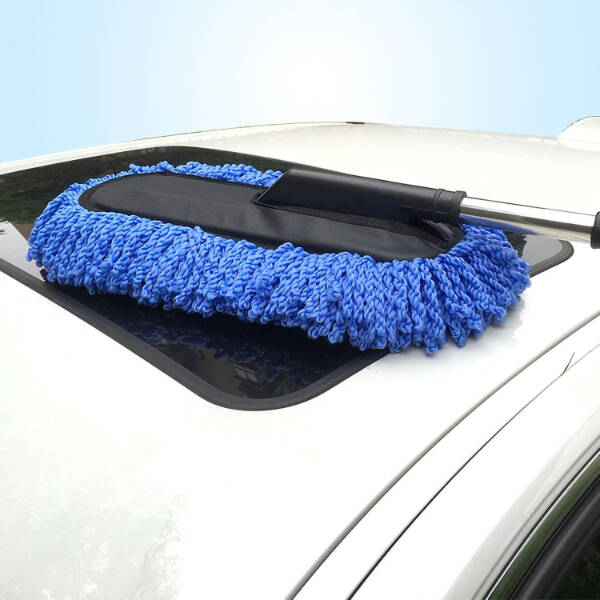 Teleskopik Mikrofiber Araç Yıkama Fırçası - 5