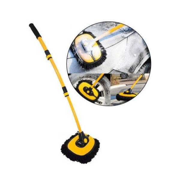 Teleskopik Saplı Kuru Islak Oto Yıkama Fırçası - 2