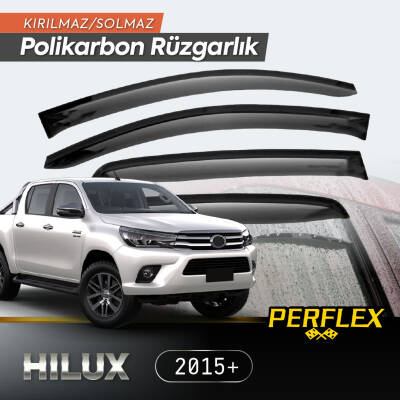 Toyota Hilux 2015+ Cam Rüzgarlığı V2 Düz - 1