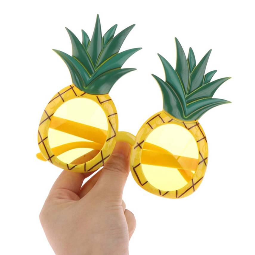 Tropikal Hawaii Ananas Şekilli Parti Gözlüğü - 2