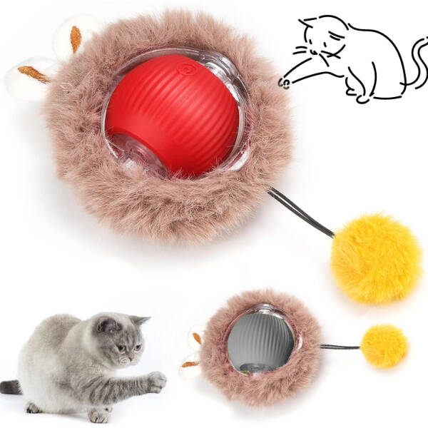 Tüylü Şarjlı Kedi Oyuncağı - 1