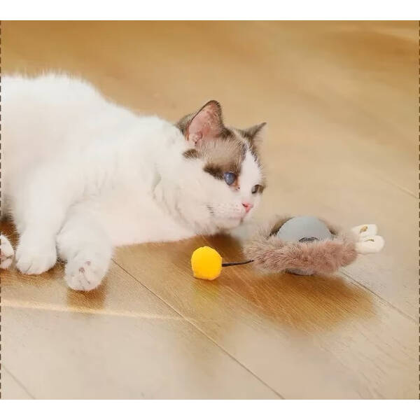 Tüylü Şarjlı Kedi Oyuncağı - 4