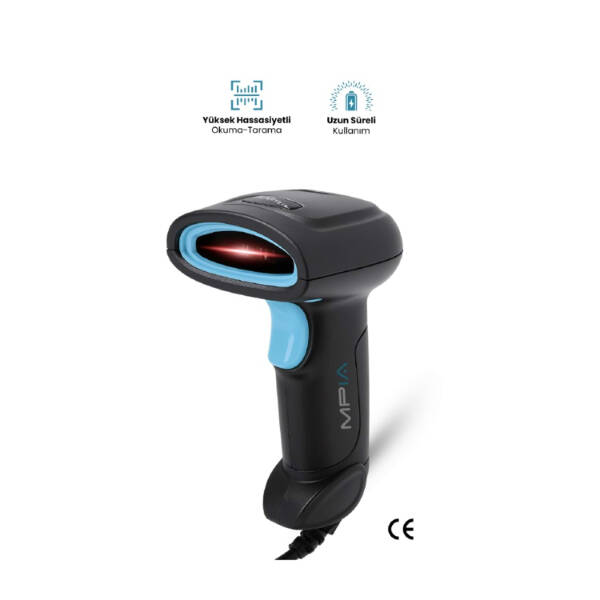 USB Kablolu 1D/2D Barkod &amp; Karekod Okuyucu - 1