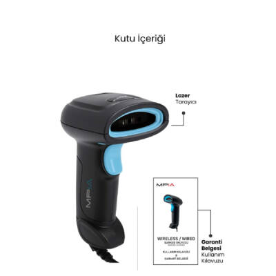 USB Kablolu 1D/2D Barkod &amp; Karekod Okuyucu - 5