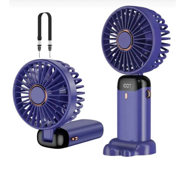 USB Şarjlı Taşınabilir Katlanabilir El Fanı Karışık Renk - 2
