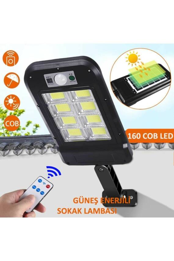 Uzaktan Kumandalı 160 Led Solar Bahçe Lambası - 1