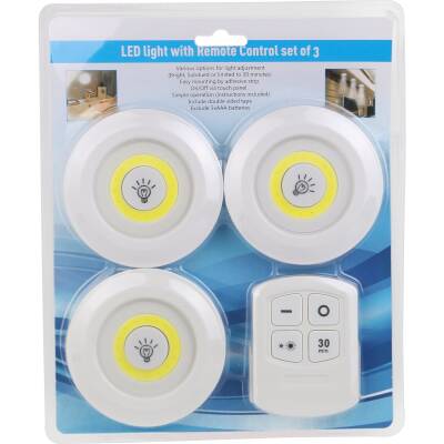 Uzaktan Kumandalı Yapışkanlı 3'lü Led Spot Lamba - 2