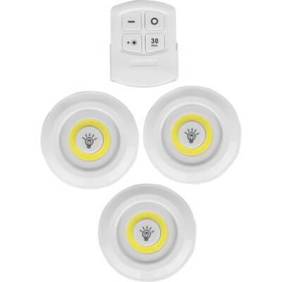 Uzaktan Kumandalı Yapışkanlı 3'lü Led Spot Lamba - 3