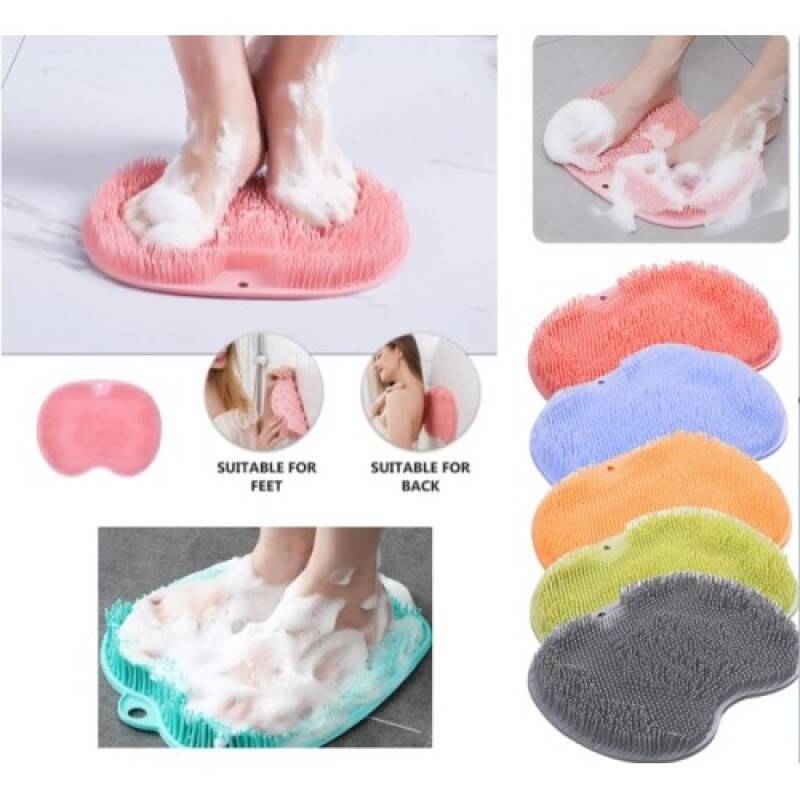 Vantuzlu Banyo Sırt Fırçası ve Masaj Matı - 1