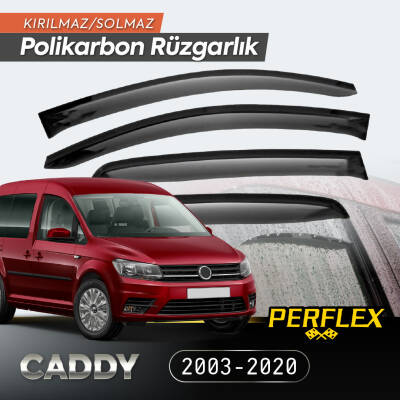 VW Caddy 2003-2020 Cam Rüzgarlığı V2 Mugen - 1