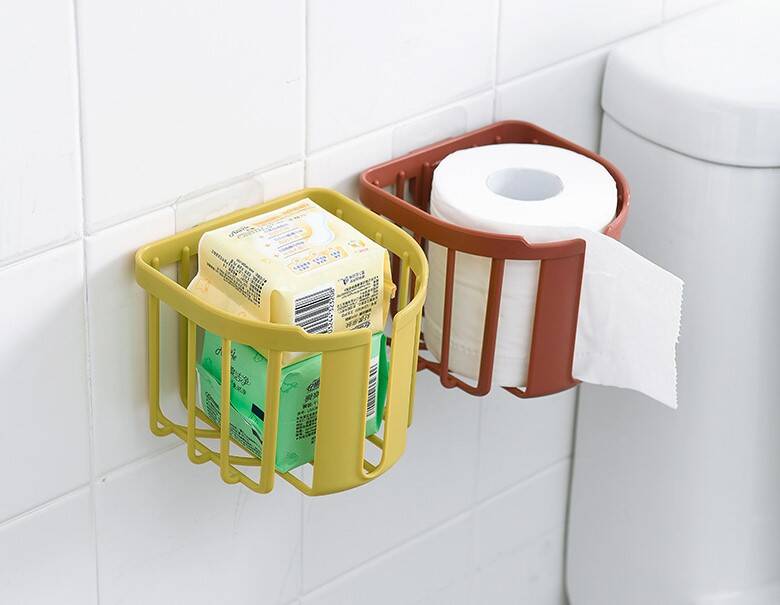 Yapışkanlı Çok Fonksiyonlu Banyo Organizeri BEYAZ - 1