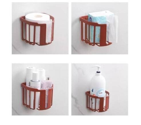 Yapışkanlı Çok Fonksiyonlu Banyo Organizeri BEYAZ - 4