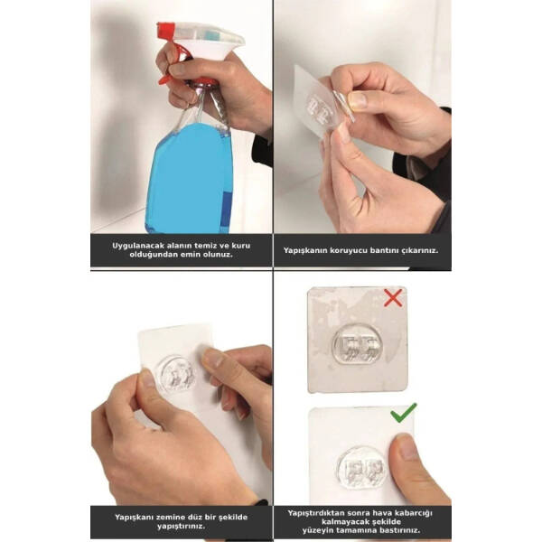 Yapışkanlı Duş ve Banyo Rafı - 1