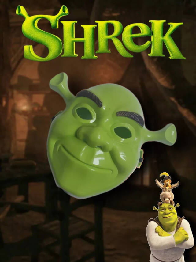 Yeşil Shrek Maskesi - 3