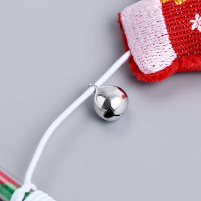 Yılbaşı Temalı Zilli Kedi Oyun Oltası (1)