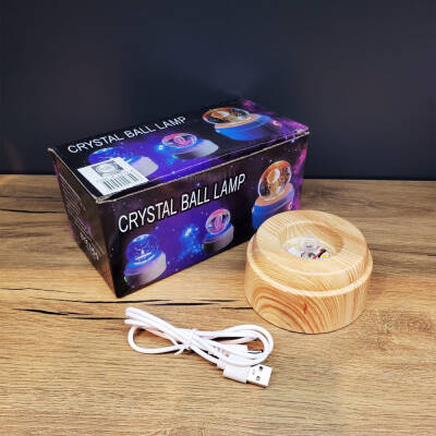 Yonca Tasarımlı USB Dönen Cam Küre - 2