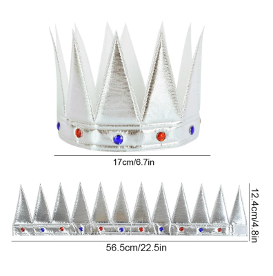 Yumuşak Gümüş Kral Tacı 55 cm - 2